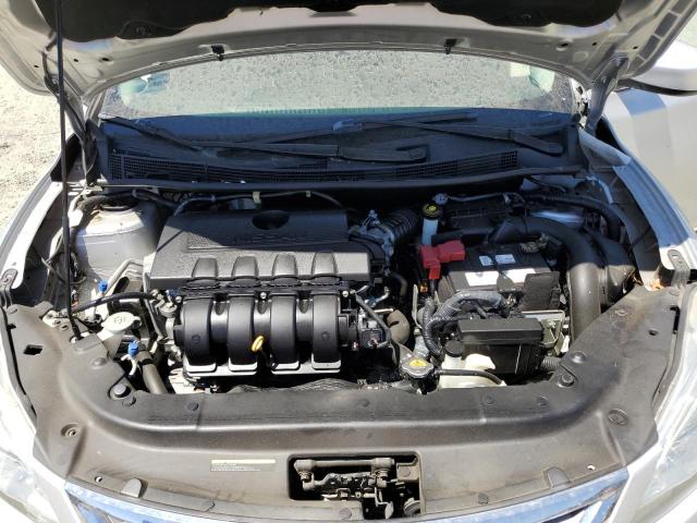 3N1AB7AP8FY364185 - 2015 NISSAN SENTRA S SILVER photo 11