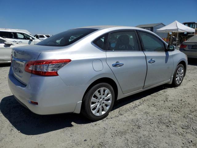 3N1AB7AP8FY364185 - 2015 NISSAN SENTRA S SILVER photo 3