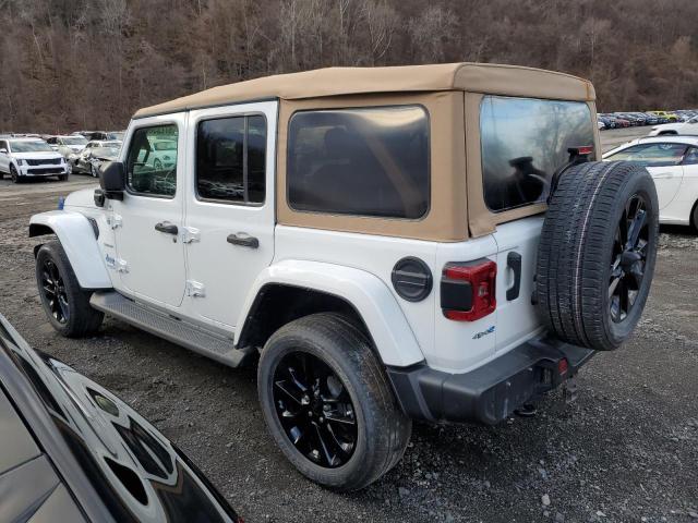 1C4JJXP62MW677073 - 2021 JEEP WRANGLER U SAHARA 4XE WHITE photo 2