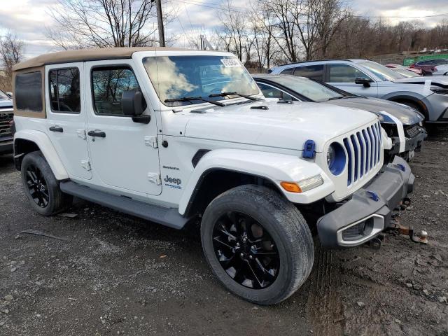 1C4JJXP62MW677073 - 2021 JEEP WRANGLER U SAHARA 4XE WHITE photo 4