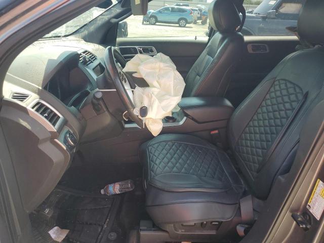 1FM5K7D88EGC19937 - 2014 FORD EXPLORER XLT GRAY photo 7