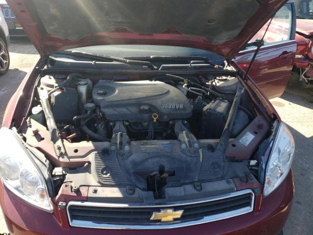 2G1WT57K391154136 - 2009 CHEVROLET IMPALA 1LT BURGUNDY photo 7