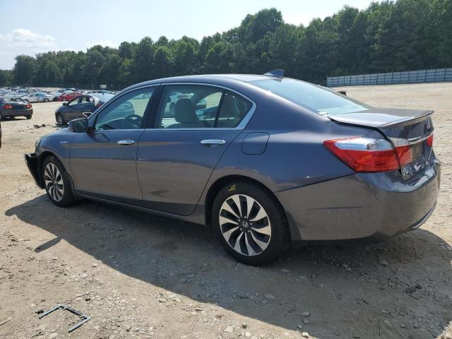 1HGCR6F54FA010656 - 2015 HONDA ACCORD HYBRID EXL GRAY photo 2