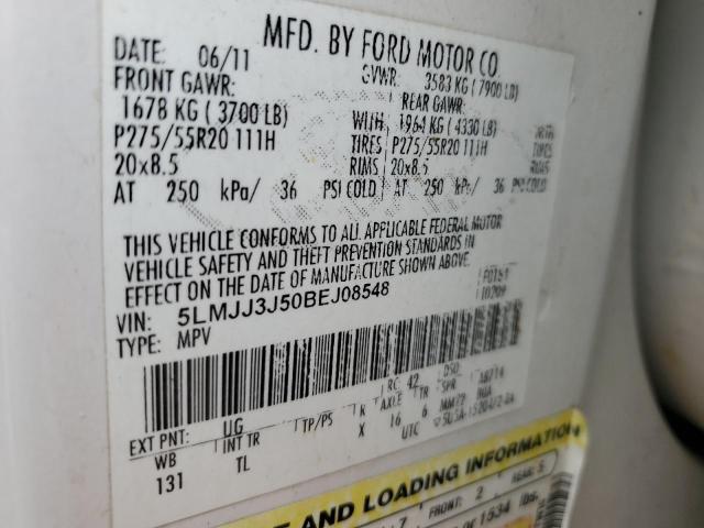 5LMJJ3J50BEJ08548 - 2011 LINCOLN NAVIGATOR L WHITE photo 13