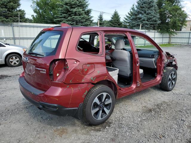 JF2SJABC8HH577487 - 2017 SUBARU FORESTER 2.5I RED photo 3