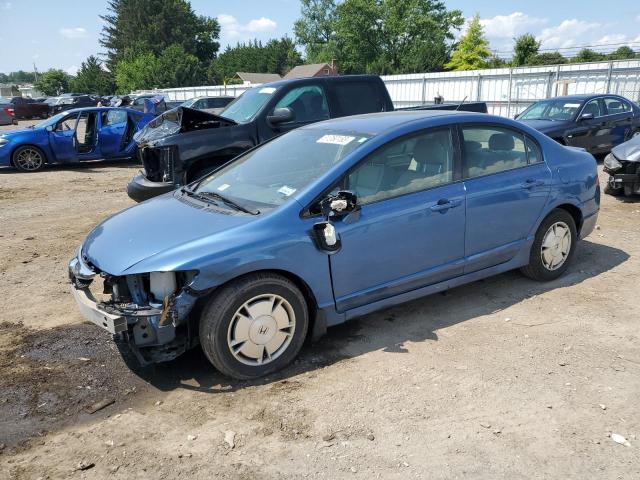 JHMFA36239S018414 - 2009 HONDA CIVIC HYBRID BLUE photo 1