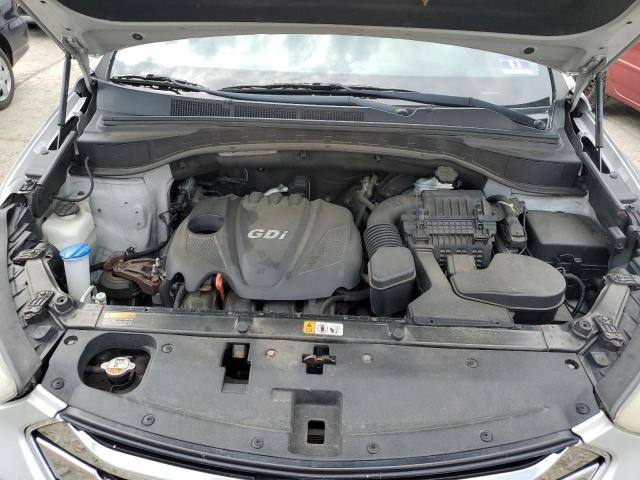 5XYZUDLB8DG012803 - 2013 HYUNDAI SANTA FE S 银色 照片 12