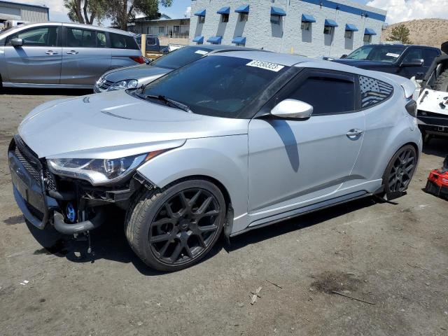 KMHTC6AE8FU236040 - 2015 HYUNDAI VELOSTER TURBO SILVER photo 1