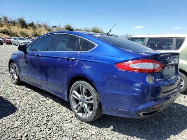 3FA6P0D93DR142384 - 2013 FORD FUSION TITANIUM BLUE photo 2