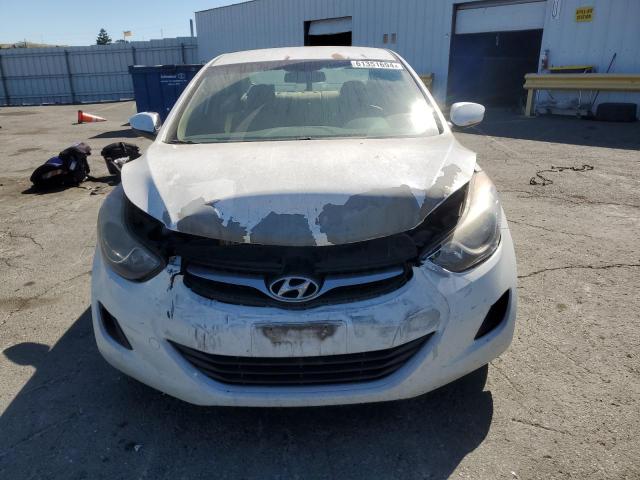 5NPDH4AE5DH340619 - 2013 HYUNDAI ELANTRA GLS WHITE photo 5