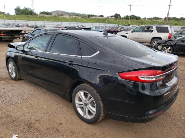 3FA6P0H70JR194995 - 2018 FORD FUSION SE BLACK photo 2