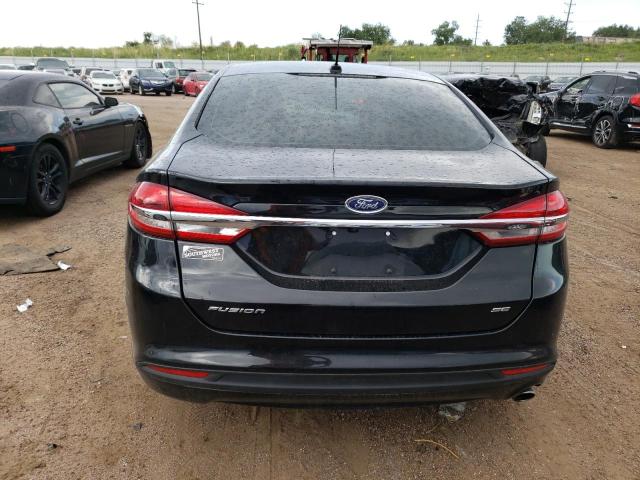 3FA6P0H70JR194995 - 2018 FORD FUSION SE BLACK photo 6