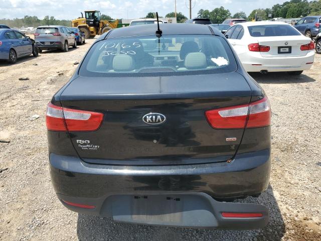 KNADM4A32F6502145 - 2015 KIA RIO LX BLACK photo 6