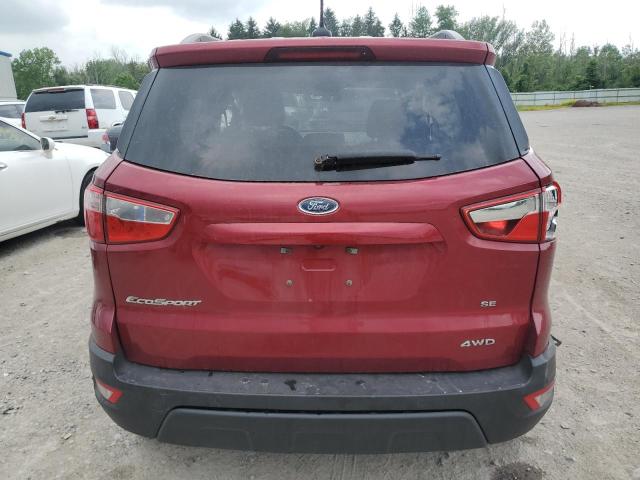 MAJ6P1ULXJC244275 - 2018 FORD ECOSPORT SE წითელი ფოტო 6