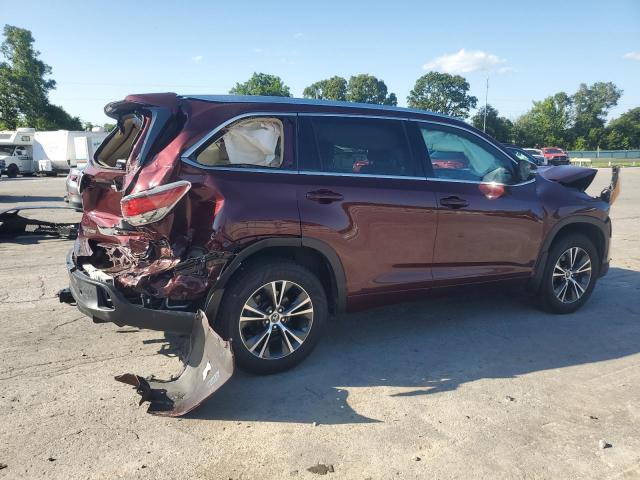 5TDJKRFH5GS340039 - 2016 TOYOTA HIGHLANDER XLE Червоний фото 3