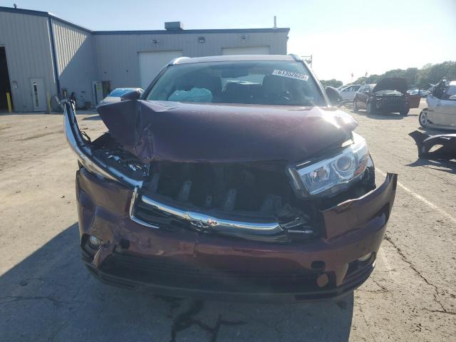 5TDJKRFH5GS340039 - 2016 TOYOTA HIGHLANDER XLE Червоний фото 5