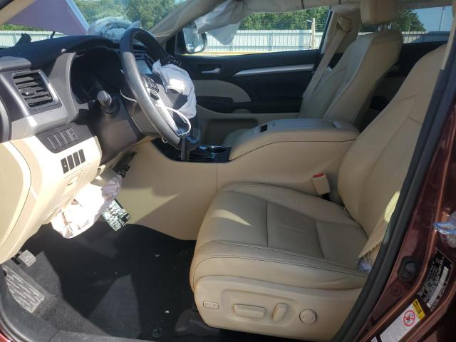 5TDJKRFH5GS340039 - 2016 TOYOTA HIGHLANDER XLE Червоний фото 7