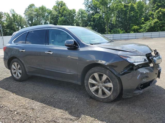 5FRYD4H90GB052238 - 2016 ACURA MDX ADVANCE GRAY photo 4