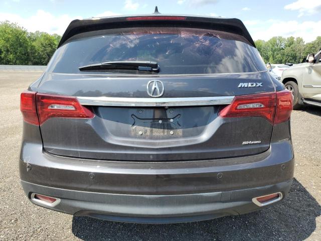 5FRYD4H90GB052238 - 2016 ACURA MDX ADVANCE GRAY photo 6