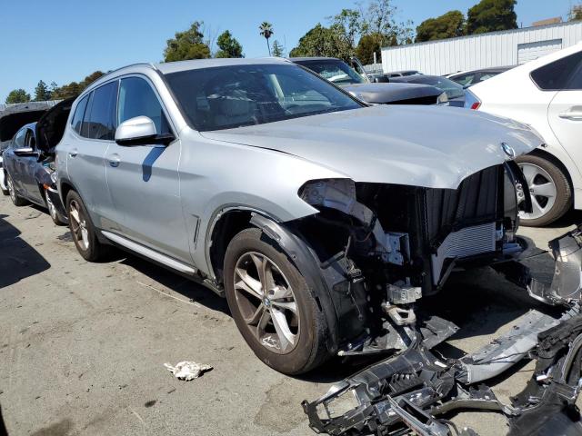 5UXTY5C06M9E77310 - 2021 BMW X3 XDRIVE30I SILVER photo 4