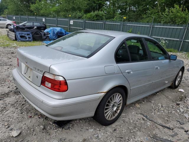 WBADT53461CE91095 - 2001 BMW 5 SERIES I SILVER photo 3