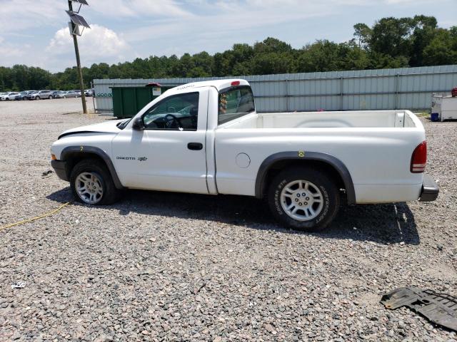 1B7FL16X02S632418 - 2002 DODGE DAKOTA BASE WHITE photo 2