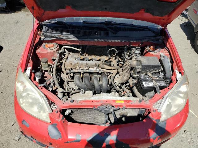 2T1KR32E26C559704 - 2006 TOYOTA COROLLA MA XR RED photo 11