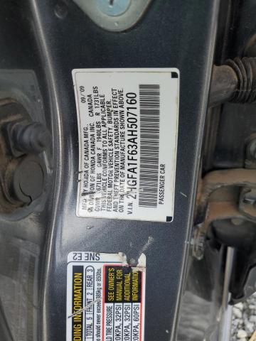 2HGFA1F63AH507160 - 2010 HONDA CIVIC LX-S Grafit foto 12