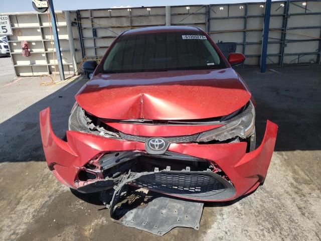 5YFEPRAE0LP017259 - 2020 TOYOTA COROLLA LE RED photo 5