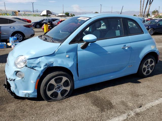 3C3CFFGE8HT550503 - 2017 FIAT 500 ELECTRIC BLUE photo 1