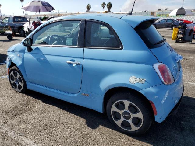 3C3CFFGE8HT550503 - 2017 FIAT 500 ELECTRIC BLUE photo 2