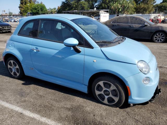 3C3CFFGE8HT550503 - 2017 FIAT 500 ELECTRIC BLUE photo 4