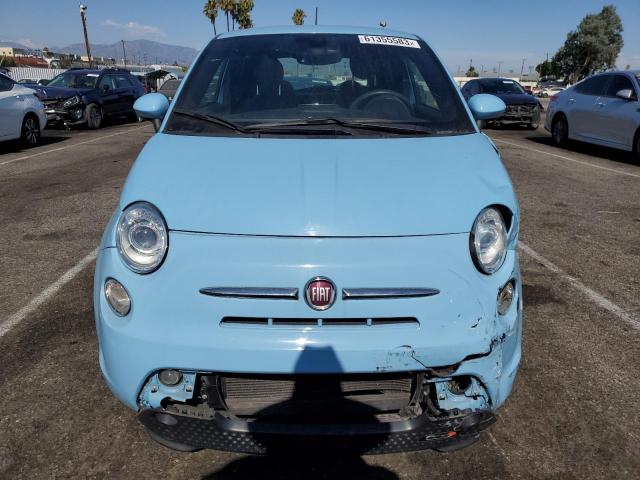 3C3CFFGE8HT550503 - 2017 FIAT 500 ELECTRIC BLUE photo 5