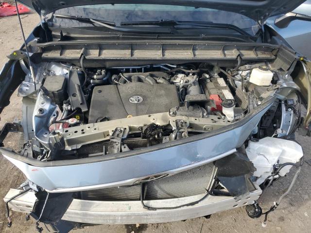 5TDGZRBH1NS243770 - 2022 TOYOTA HIGHLANDER XLE BLUE photo 12