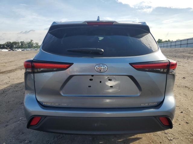 5TDGZRBH1NS243770 - 2022 TOYOTA HIGHLANDER XLE BLUE photo 6