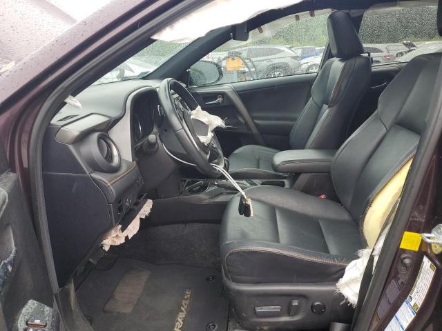 2T3JFREV1HW609309 - 2017 TOYOTA RAV4 SE ბურგუნდია ფოტო 7