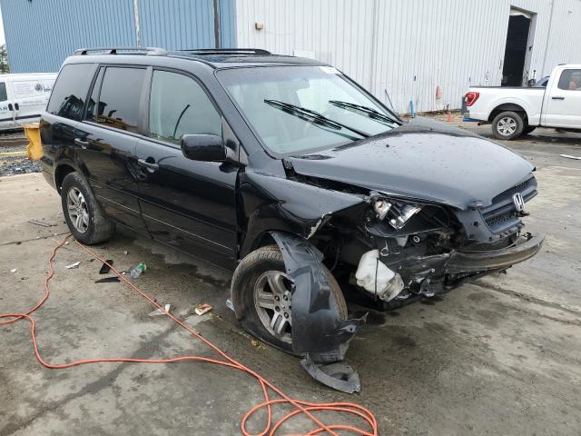 2HKYF18785H548329 - 2005 HONDA PILOT EXL BLACK photo 4