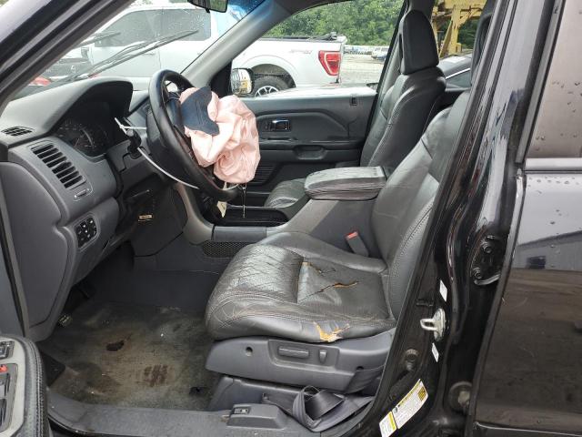 2HKYF18785H548329 - 2005 HONDA PILOT EXL BLACK photo 7