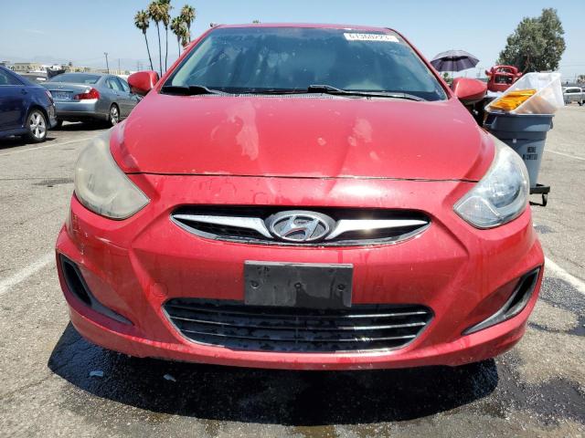 KMHCT4AE7CU057830 - 2012 HYUNDAI ACCENT GLS RED photo 5