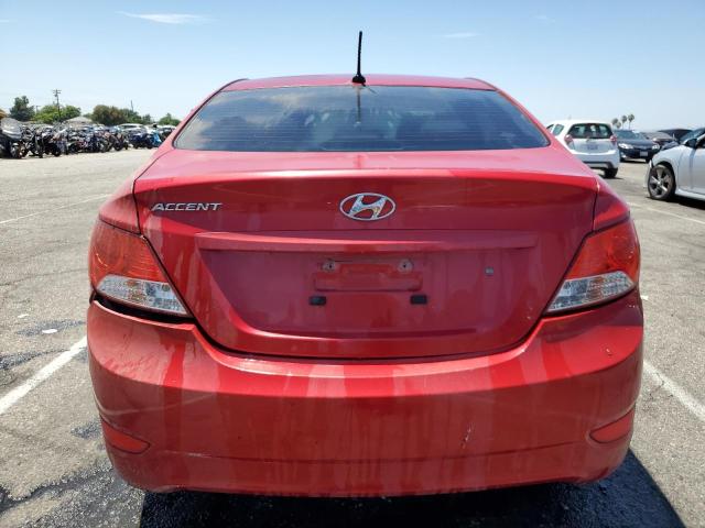 KMHCT4AE7CU057830 - 2012 HYUNDAI ACCENT GLS RED photo 6