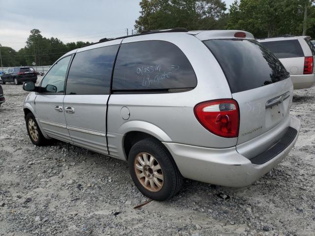 2C8GP54L51R257477 - 2001 CHRYSLER TOWN & COU LXI SILVER photo 2