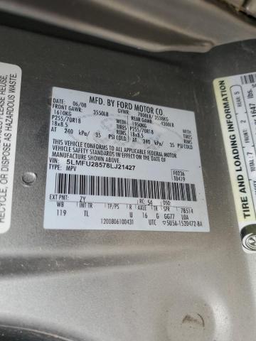 5LMFU28578LJ21427 - 2008 LINCOLN NAVIGATOR SILVER photo 13