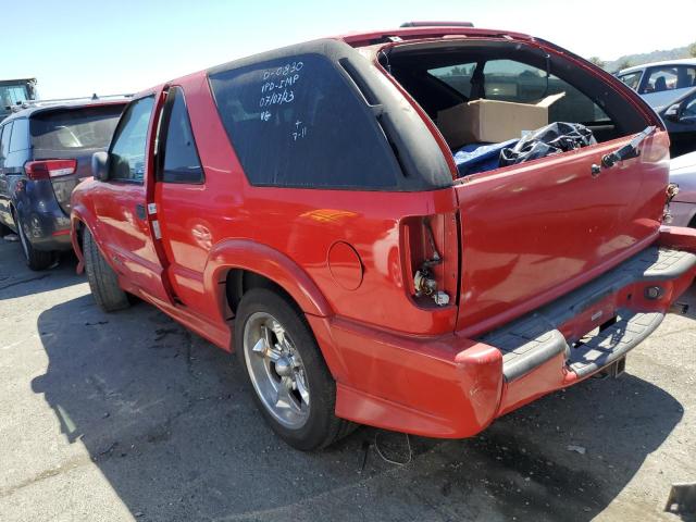 1GNCS18W61K243542 - 2001 CHEVROLET BLAZER RED photo 2