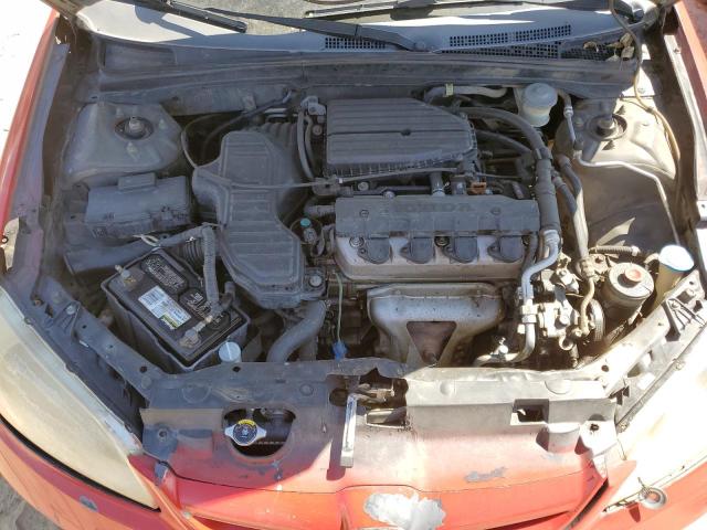 2HGES16485H516059 - 2005 HONDA CIVIC DX RED photo 11