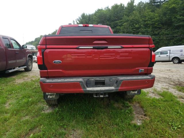 1FT6W1EV8NWG13247 - 2022 FORD F150 LIGHTNING PRO RED photo 6