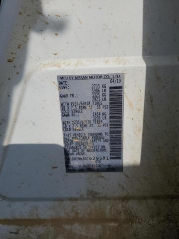 5N1DR2MN3KC629581 - 2019 NISSAN PATHFINDER S Ağ foto 13