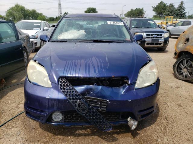 2T1KR32E94C254780 - 2004 TOYOTA COROLLA MA XR BLUE photo 5