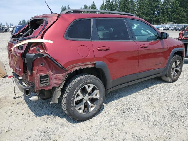 1C4PJMBSXFW661218 - 2015 JEEP CHEROKEE TRAILHAWK RED photo 3
