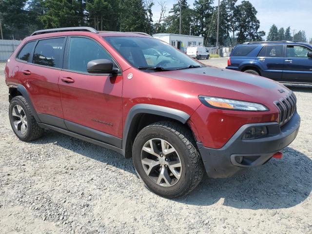 1C4PJMBSXFW661218 - 2015 JEEP CHEROKEE TRAILHAWK RED photo 4