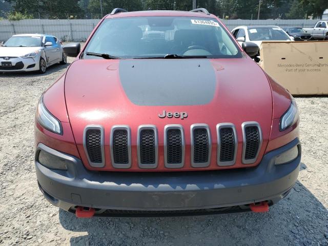 1C4PJMBSXFW661218 - 2015 JEEP CHEROKEE TRAILHAWK RED photo 5
